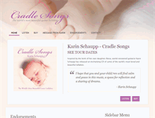 Tablet Screenshot of cradlesongs.karinschaupp.com
